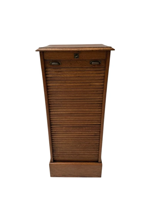 Art Nouveau Filing Cabinet with Tambour Shutter Door, 1900s